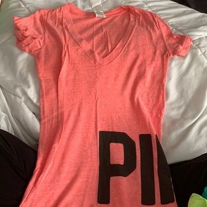 Victoria’s Secret pink T-shirt
